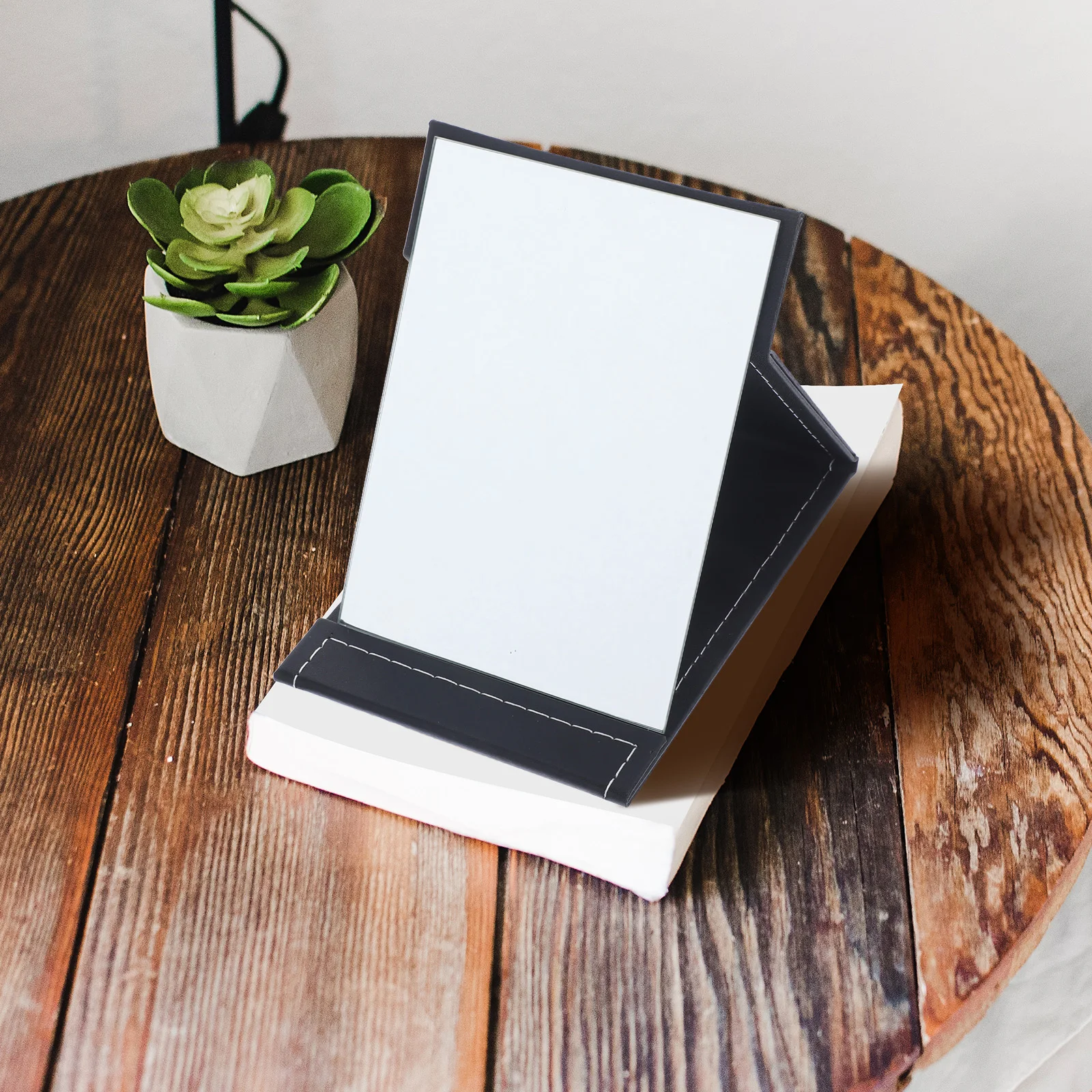 

Compact Foldable Mirror Minimalist Style Safe Durable Suitable for Travel and Daily Use Makeup Mirror Makeup Accessories