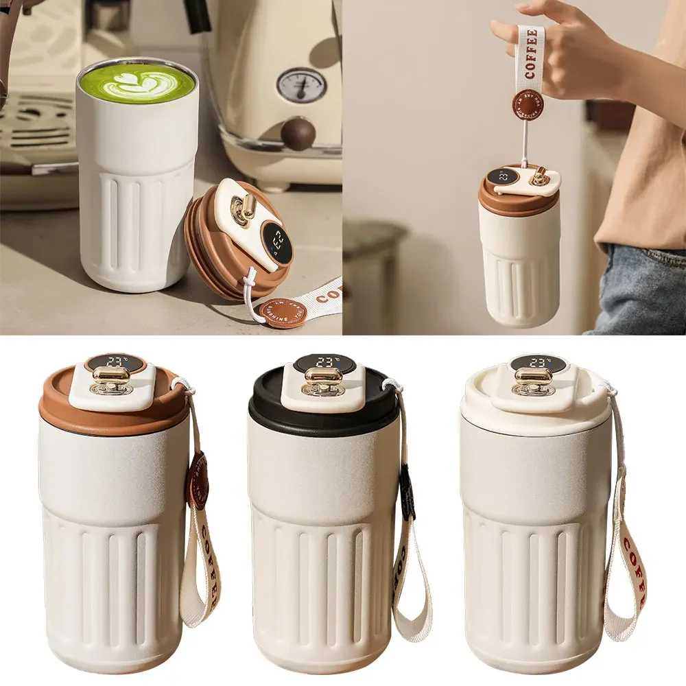 Coffee Cup Stainless Steel Insulated Cup High Value Female Carry-On Water Cup Portable Car Gift Cups