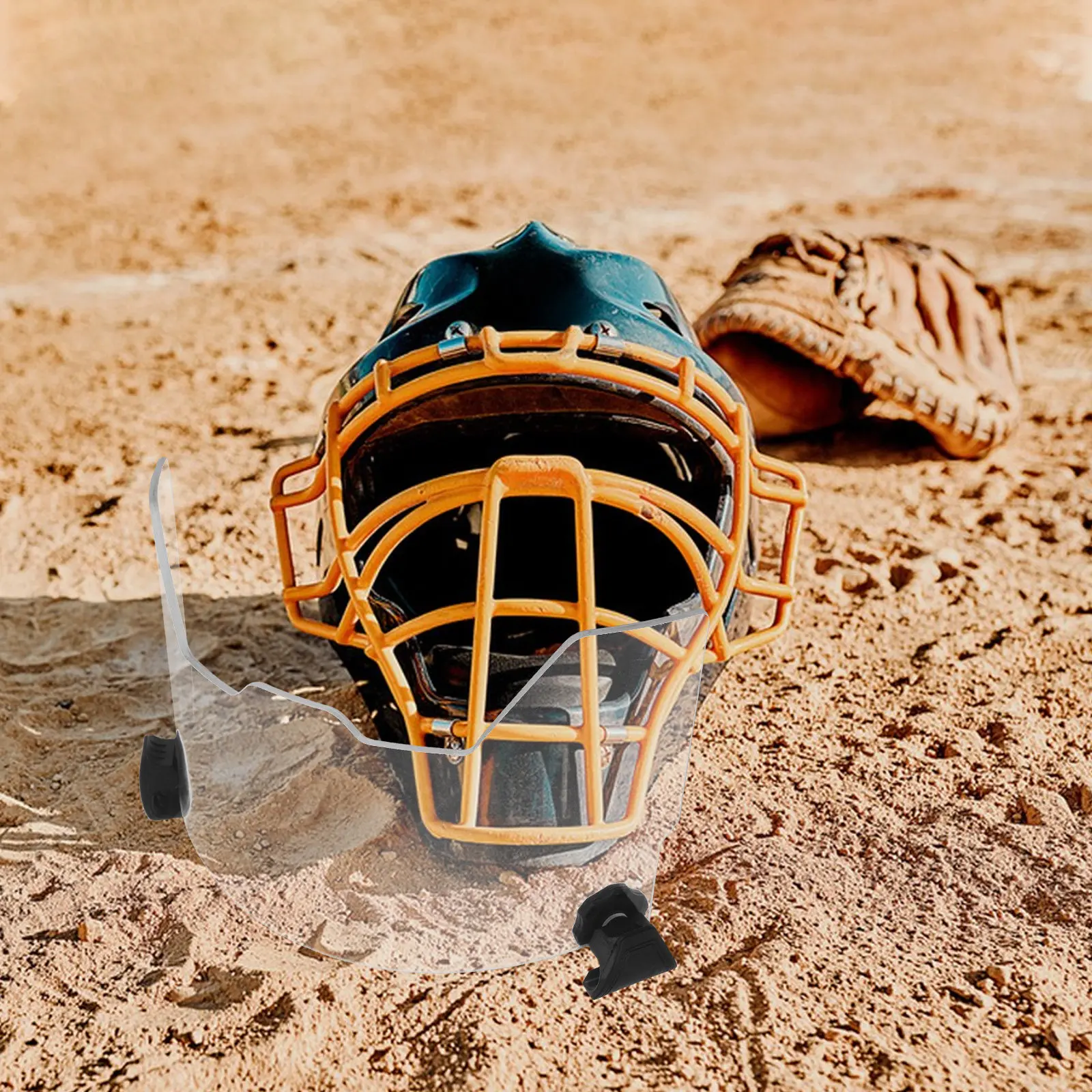 

Football Visor Clear Scratch Resistant Uv Protection Face Shield Lightweight Plastic Lens Replacement for American