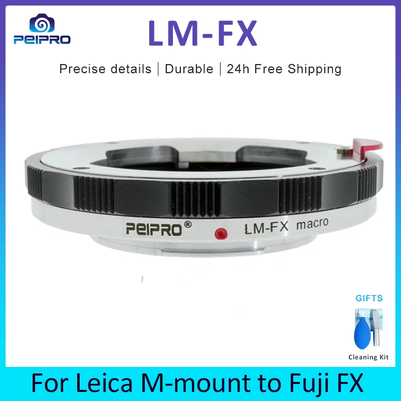 

PEIPRO LM-FX Macro Adapter Ring For LEICA M Lens to Fujifilm FX Mount Cameras Close Focus Adapter for XT3/XT2/XT30/XH1/XPRO2