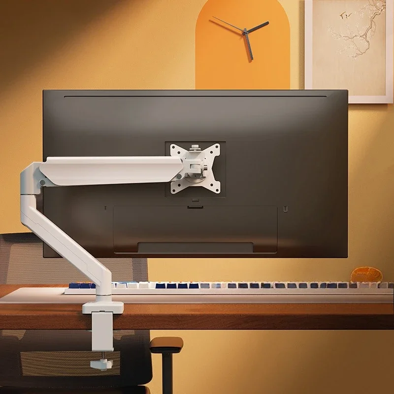 Computer monitor bracket, desktop heightening rack rotation, hanger base
