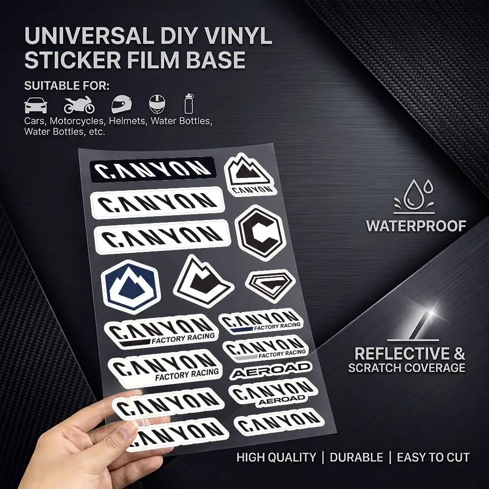 C-Canyon-n Safety Reflective Waterproof Auto Decal Scratch Cover Stickers Universal For Bike Helmet Mug Refrigerator