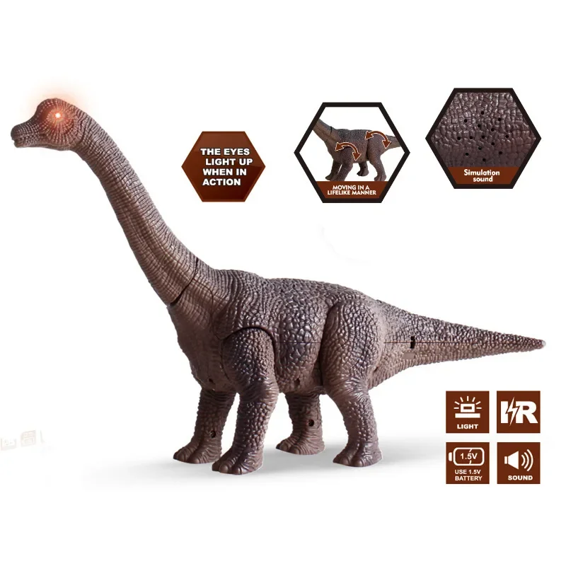 Rc Dinosaur Children Remote Control Animal Electronic Walking Dinosaur with Light Kids Gift Simulation Model Toys Kids Gift