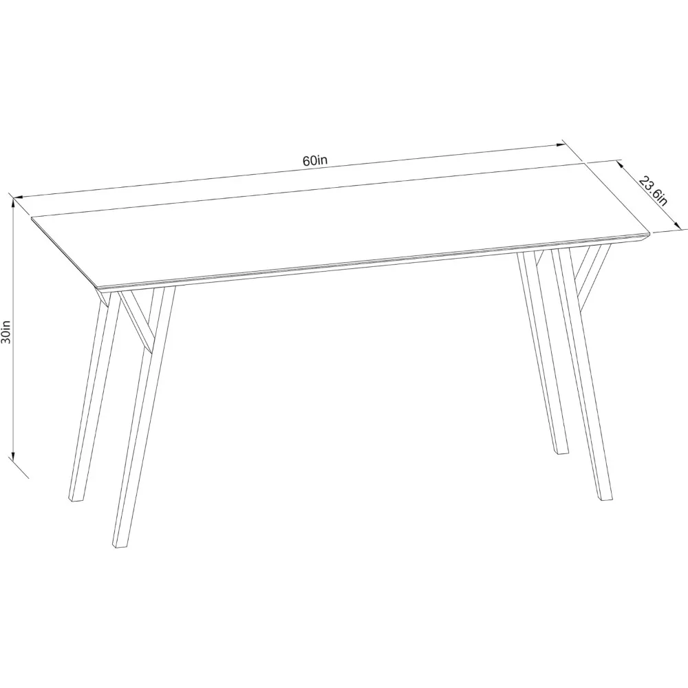 Realspace ®   Trezza 60" mit Schreibtisch, helle Eiche