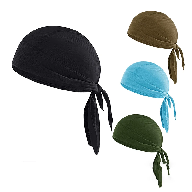 Quick Dry Pure Cycling Cap Head Scarf Summer Men Running Riding Bandana Headscarf Pirate Cap Headband Men Head Scarf