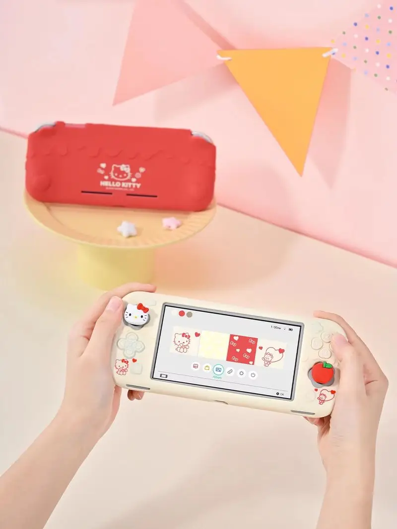 Nieuwe Nintendo Switch Lite siliconen beschermhoes Hello Kitty Kuromi Cinnamoroll Anime Design Soft Shell complete set cadeau voor G
