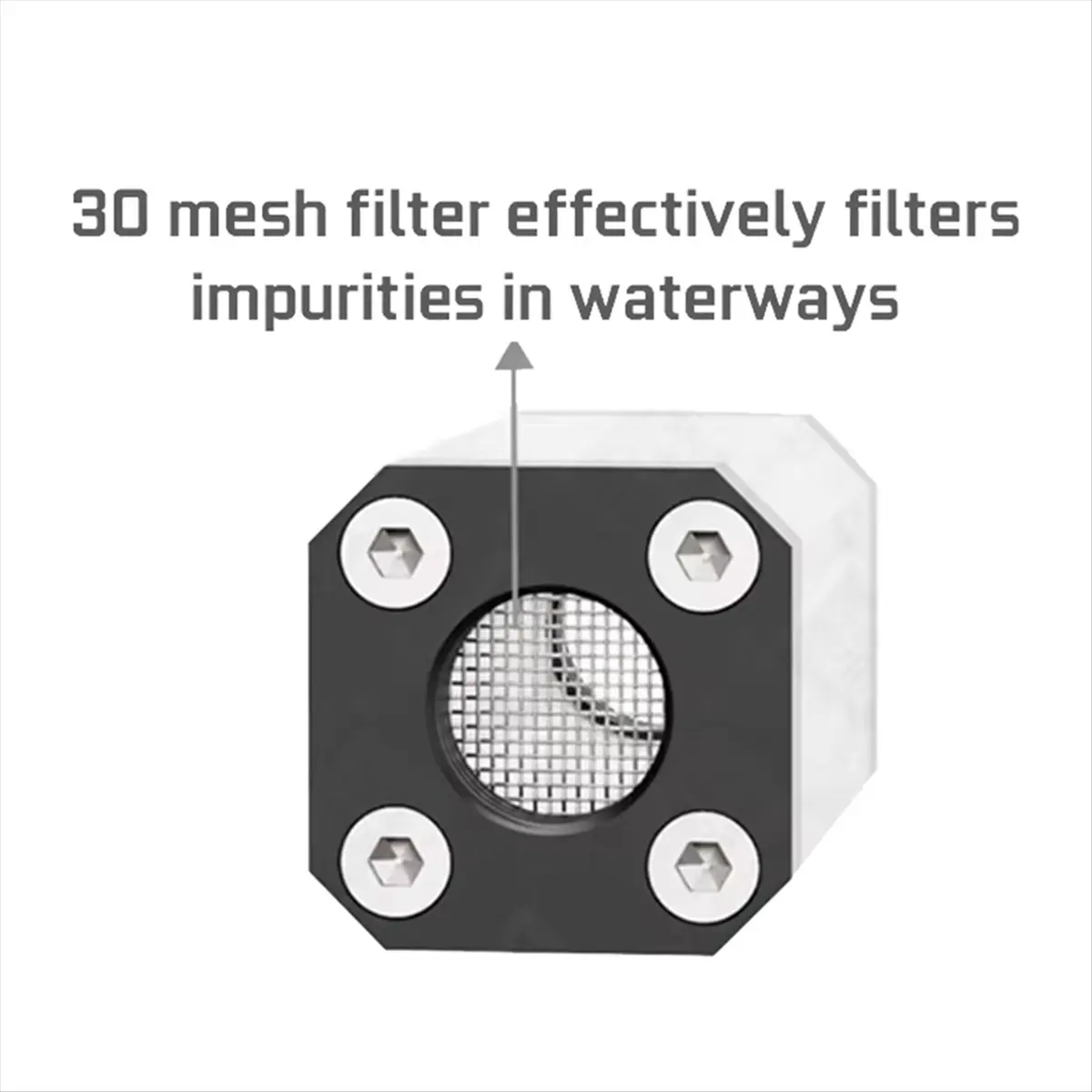 Super Sale New Filter 2mm Hexagon Wrench Water Cooler Brass Double Internal G1/4 Thread Liquid Filters 40 Mesh Single-Sided Si