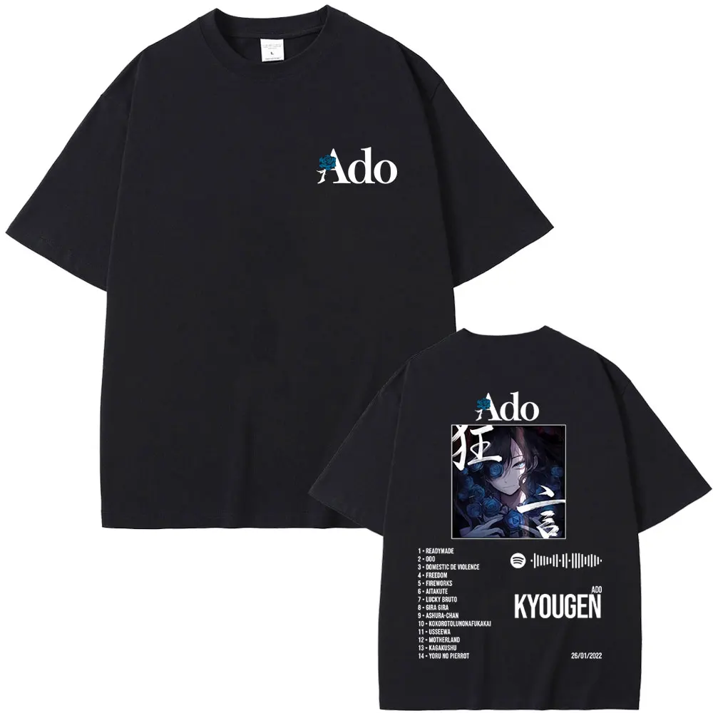 

Ado Kyougen Album Graphic T-shirt Men Women Fashion Japanese Style Short Sleeve T-shirts Unisex Casual Cotton Vintage T Shirts