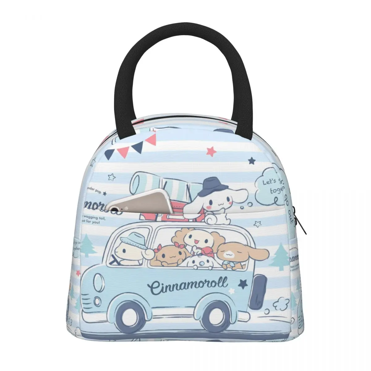 Cinnamoroll Lunch Bag Women Insulated Kawaii Portable Reusable Waterproof Cute Lunch Bags for Women