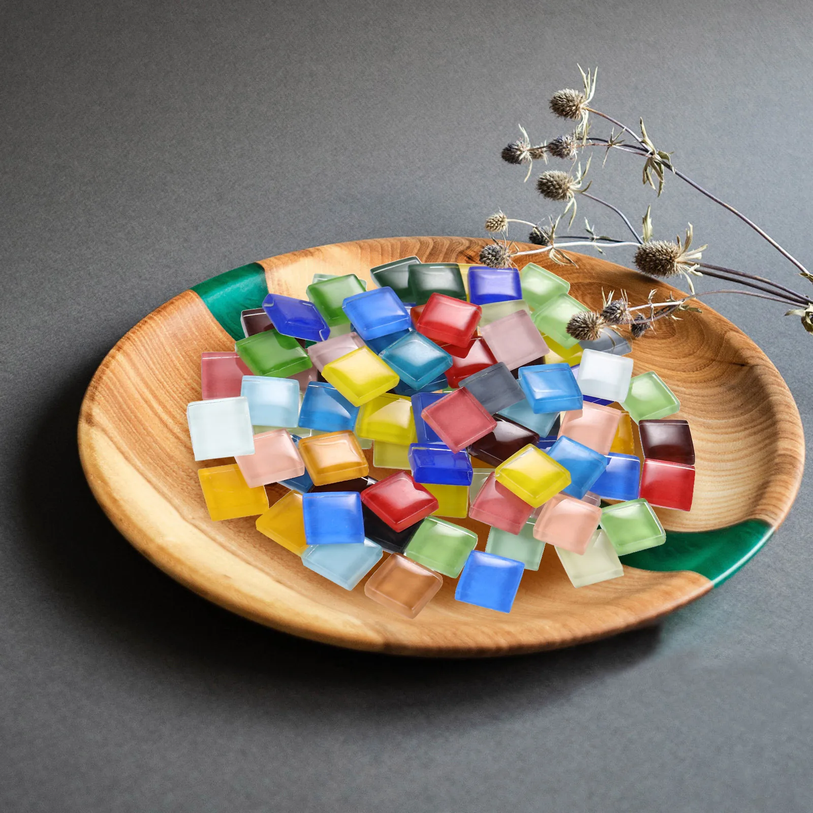 

1 Bag Of Creative Crafts Making Materials Decorative Ktv Decor Stained Variety Pack Small Flat Pieces For Picture