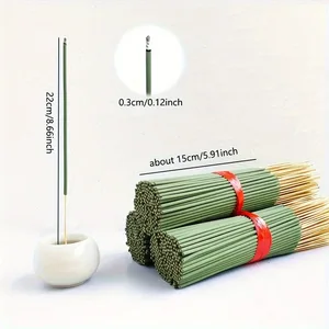 Y 22cm/8.66inch Bulk White Sage Bamboo Stick Incense Purifying Air Deodorization Aromatherapy Suitable for Home Yoga Meditation 10 best sales white sage - №4