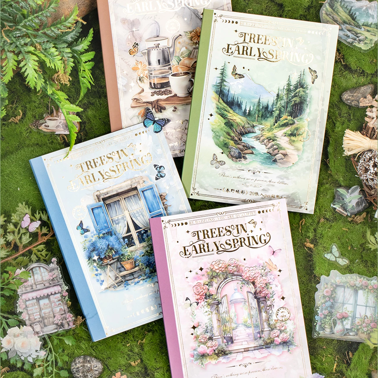 

Книга-наклейка, 20 листов/пакет, раннее весеннее дерево, домашнее животное, двойная прозрачная наклейка, справочник, сделай сам, скрапбук, тонкий чехол для телефона, украшение для дневника