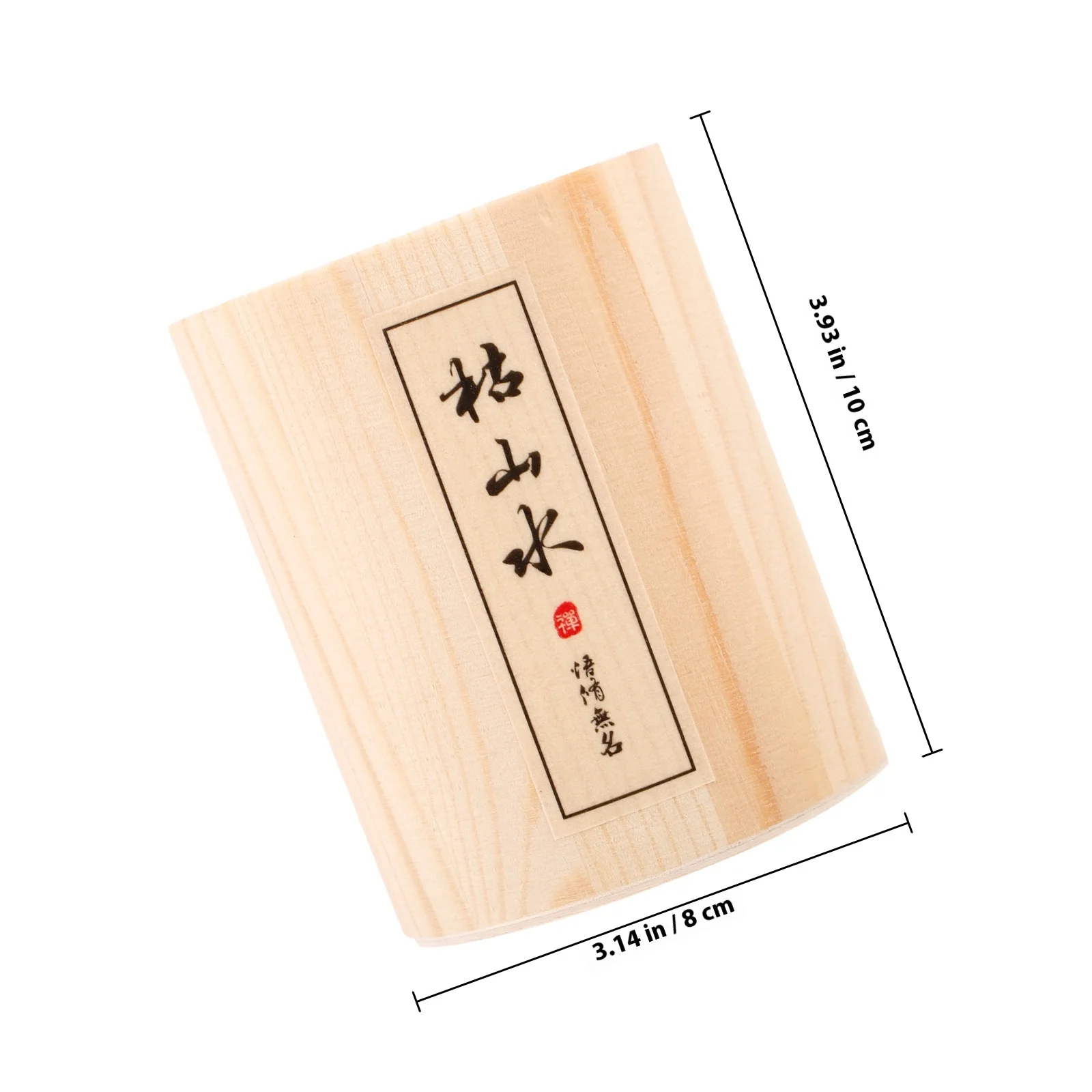 حامل مكابس حديقة زن صندوق رمل خشبي منظم أدوات سطح المكتب صندوق تخزين صغير حامل فرشاة للمكياج دلو خشبي #5