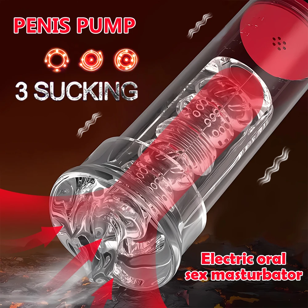 مضخة كهربائية فراغ القضيب للرجال ، تمديد ، مدرب التحمل ، ألعاب شفط أكبر ، الاستمناء #1