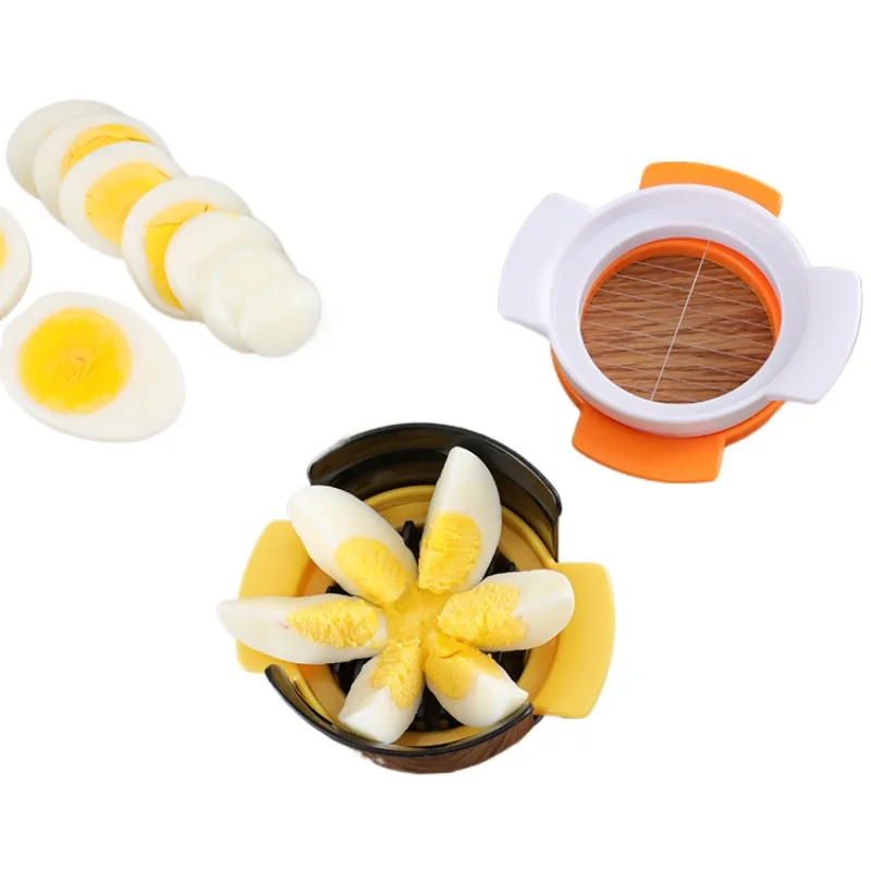 3-in-1 Stainless Steel Preserved Egg Cutting Cutter Household Songhua Egg Slicer