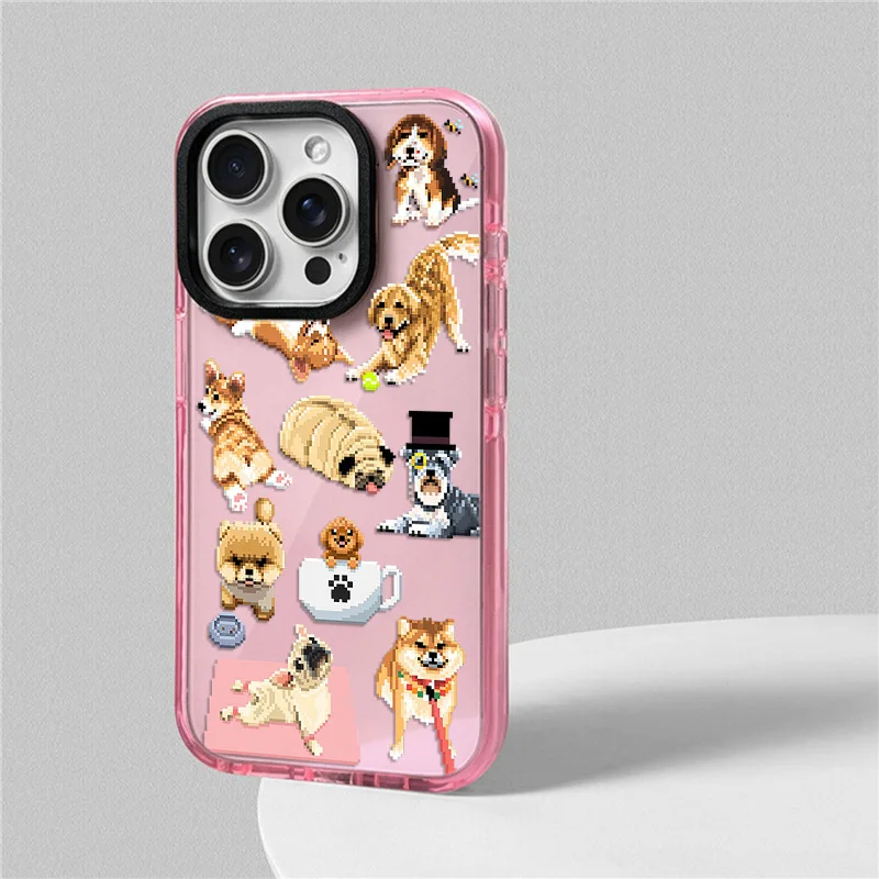 الحيوانات القط قضية الهاتف آيفون 17 16 15 14 13 12 11 برو ماكس XR 7 8 زائد SE 2020 2022 البسيطة الهواء لينة بولي TPU للصدمات الغطاء الخلفي #3