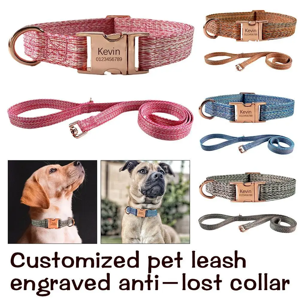 

Customizable Dog Leash With Lettering To Prevent Getting Lost Collar Cat Neck Collar Dog Leash For Walking Dogs