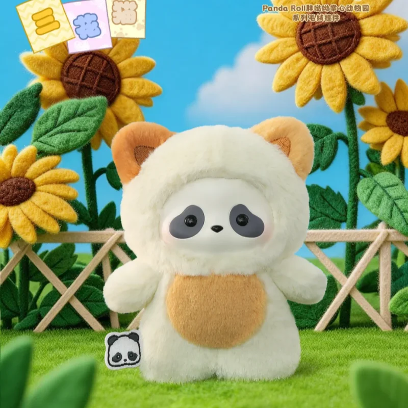 

New Panda Roll The Zoo In Hands Series Plush Blind Box Cute Stuffed Panda Pendant Surprise Mystery Box Fashionable Popular Doll