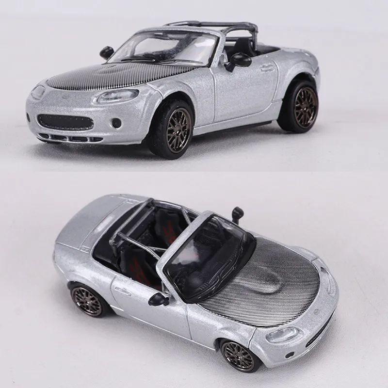 

1/64 MAZDA MX5 MX-5 модель спортивного автомобиля из сплава, литая под давлением металлическая гоночная машина, модель автомобиля, высокая имитация миниатюрных весов, детская игрушка в подарок