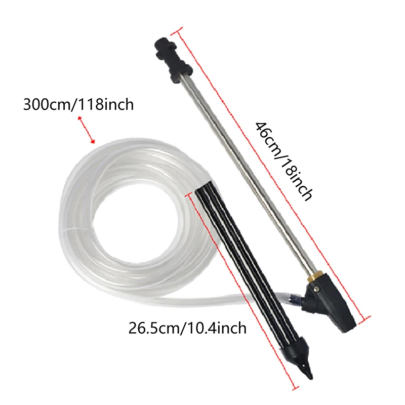 Pressure Washer Sand Blaster Gun Lance Hose Wet Sandblaster Lance High Pressure Water Sandblasting Jet Kit For Car Wash Dropship