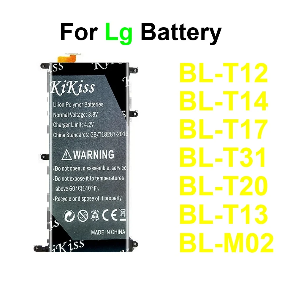 

Tablet Battery Premium Replacement BL-T13 BL-T31 BL-T14 3550-12000Mah For LG G Pad 10.1" F F2 X 5 7.0 8.0 8.3 10.1