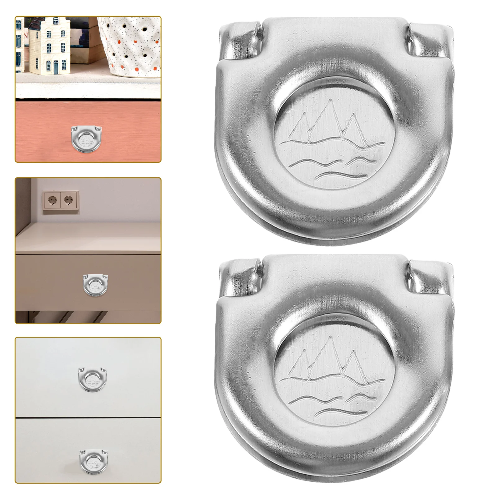 

10Pcs Stainless Steel Recessed Pull Handles Flush Mounted for Dresser Drawer Cabinet Furniture Decoration Flush Pull Handle