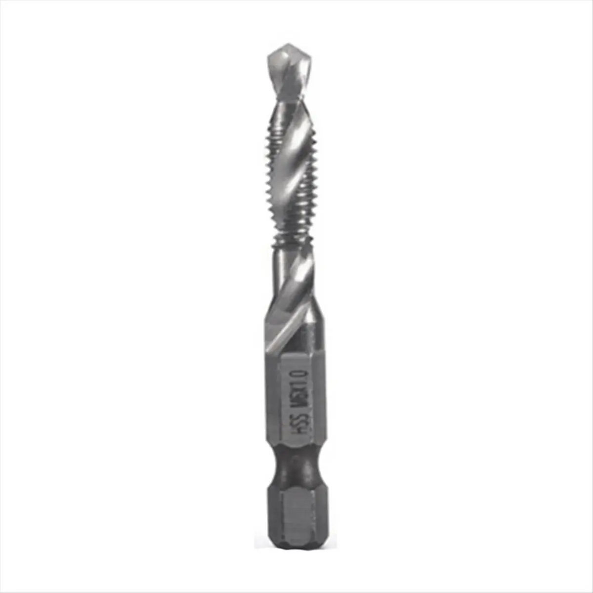 A56K M6X1.0mm High-Speed Steel 4341 Titanium Plated Composite Tap Drill and Tap Integrated Machine Tap Open and Chamfer Tool