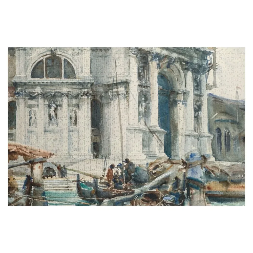 

John Singer Sargent - Santa Maria della Salute entrance Jigsaw Puzzle Wooden Jigsaws For Adults Toddler Toys Puzzle