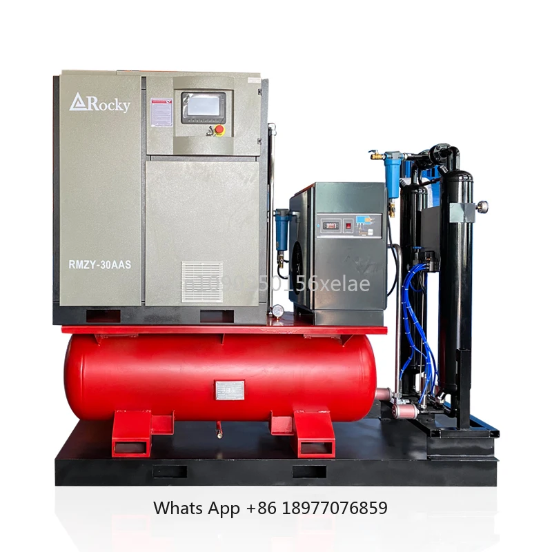 20 Bar High Pressure Integrated Variable Frequency Screw Air Compressor For Laser Cutting Industry