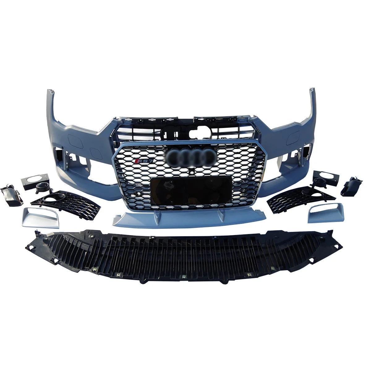 

Front bumper assembly for Audi A7 C7 2016-2018 change to RS7 style Body kit with Grille rear diffuser