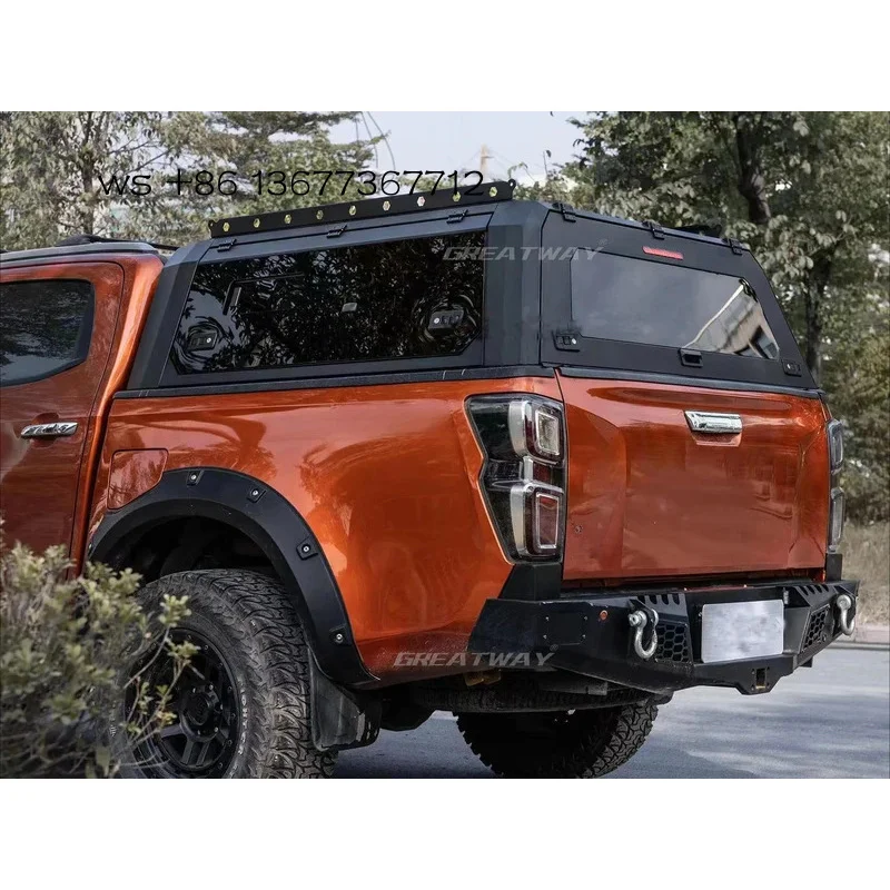 

Factory hot salesAluminum Black Cover Pickup Truck Canopy Hard Shape Hardtop With Locking & Waterproof Function For DMAX Chevy C