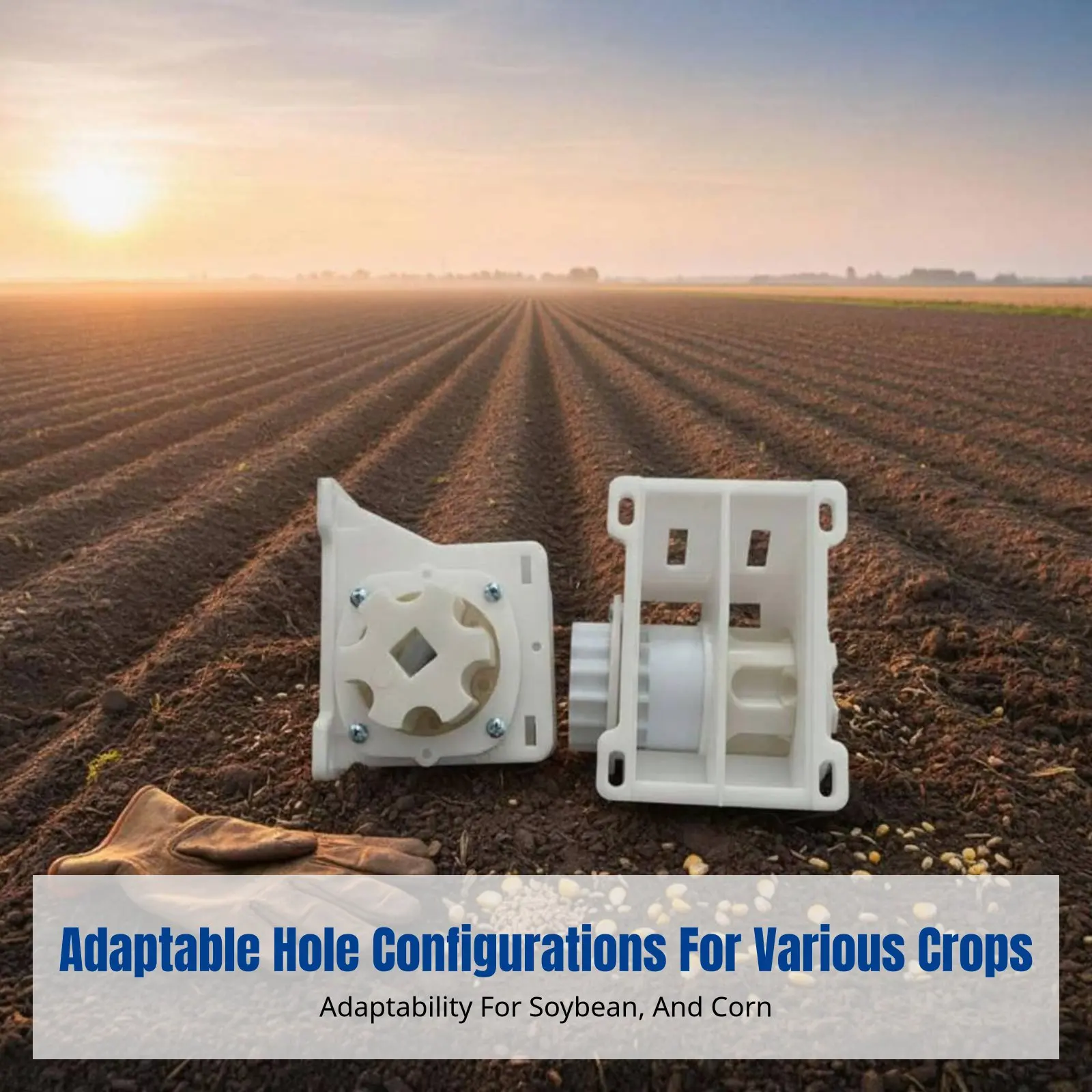 

Двухкамерный дозатор семян, круглые/квадратные/шестигранные отверстия для сои и кукурузы