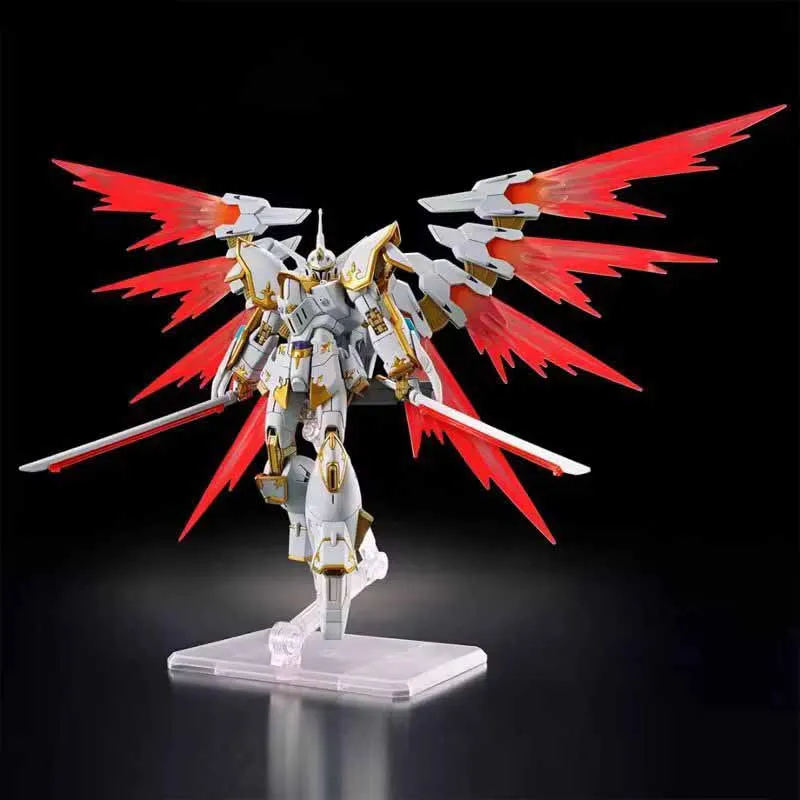 Hg 1/144 Garuda Black Knight Team Göttlicher Vogel mit hellen Flügeln Mech Montagemodell Ornament Actionfiguren Jungen Spielzeug zusammenbauen