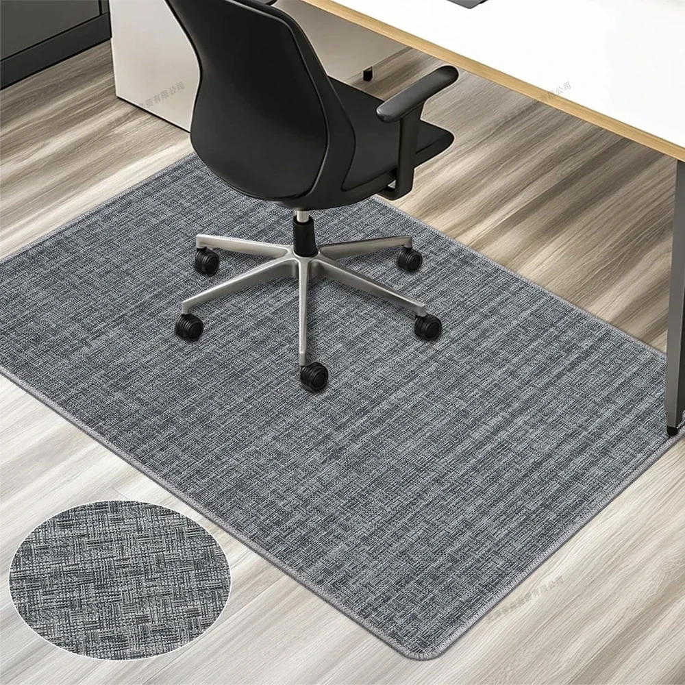 Self Adhesive Office Swivel Chair Mat Non-Slip Floor Protector Carpet for Computer Game Chair Anti-Scratch Soundproof Floor Rug