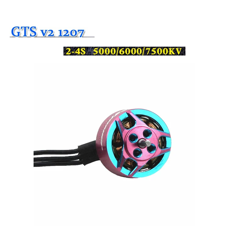 4PC RCINPOWER GTS V2 1207 5000/6000KV 3-4S 7500KV 2-3S มอเตอร์แบบไม่มีแปรงสำหรับโดรนอาร์ซีสำหรับแข่ง FPV