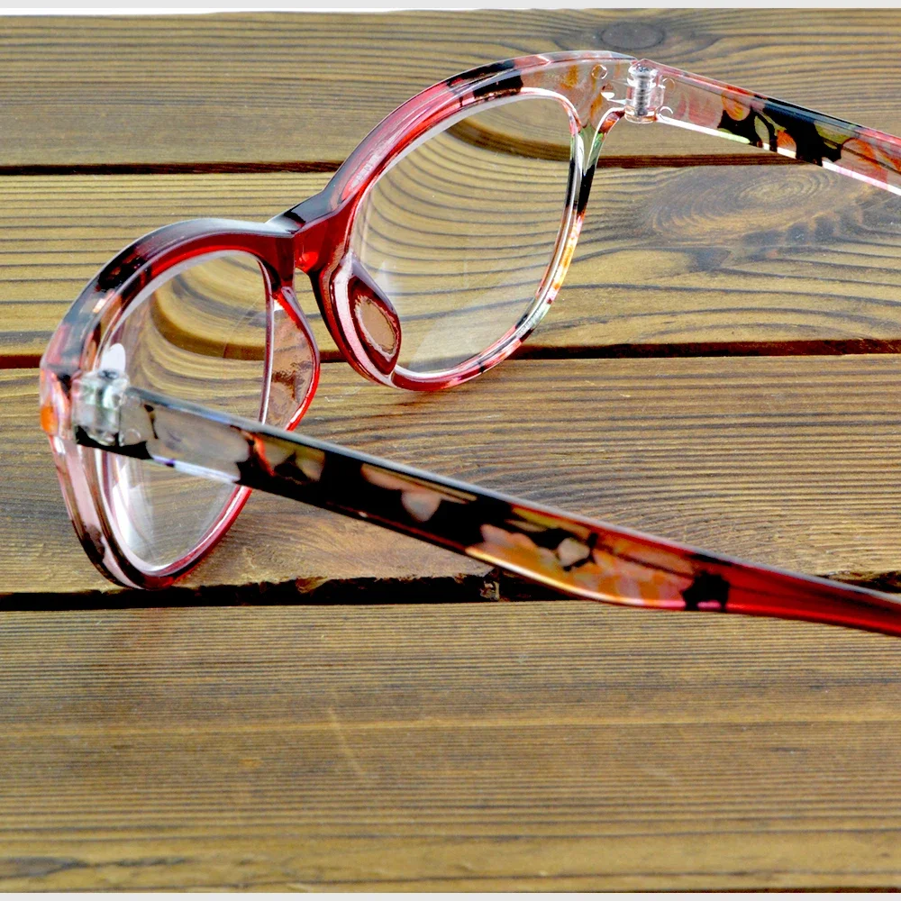 Flower Decoration Red Beautiful Women Lady Reading Glasses +1 +1.5 +2 +2.5 +3 +3.5 +4