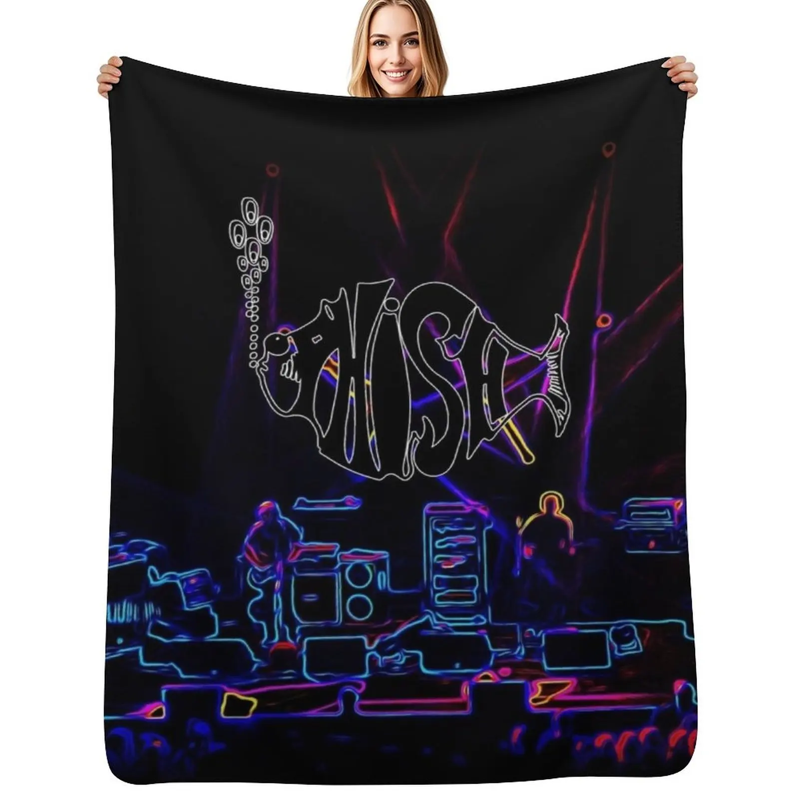 

best selling phish,trending phish,newest phish,most relevant phish Throw Blanket Cute Plaid funny gift Thin Furrys Blankets