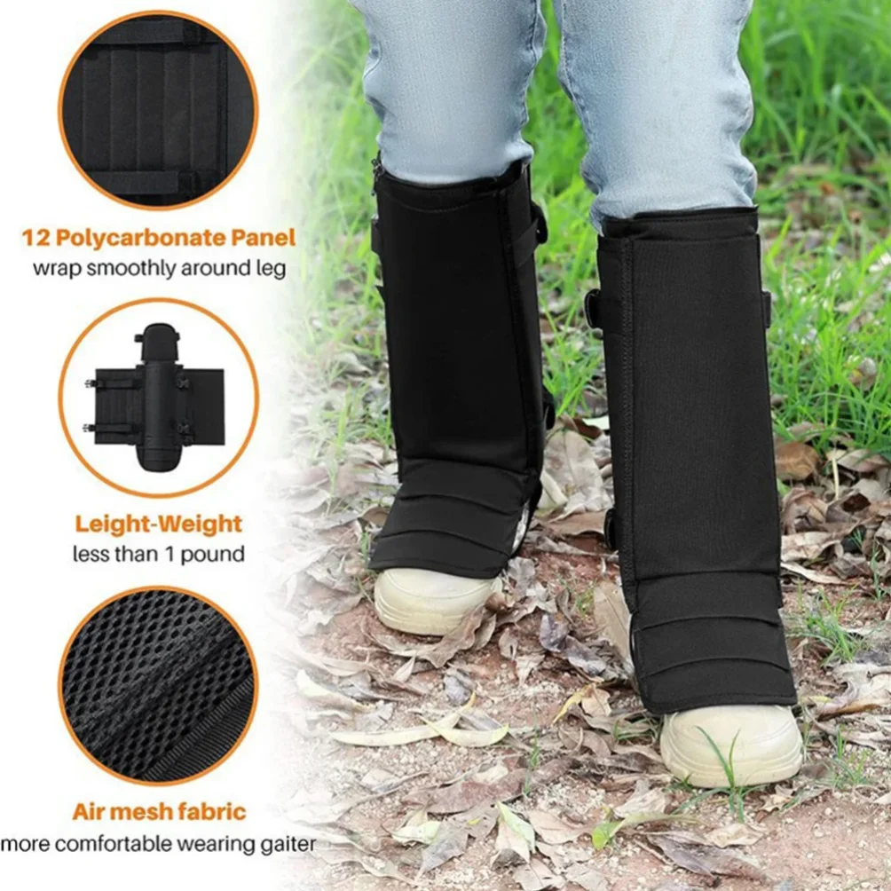Heavy Duty Hunting Gaiters Anti Snake Leg Protection Watersproof Snow Boot Cover Outdoor Climbing Thorns Protector image 5