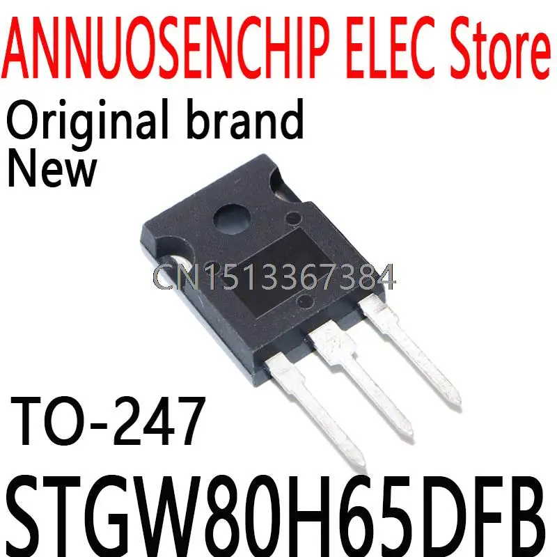 10PCS New and Original  GW80H65DFB TO-247 80A 650V STGW80H65DFB