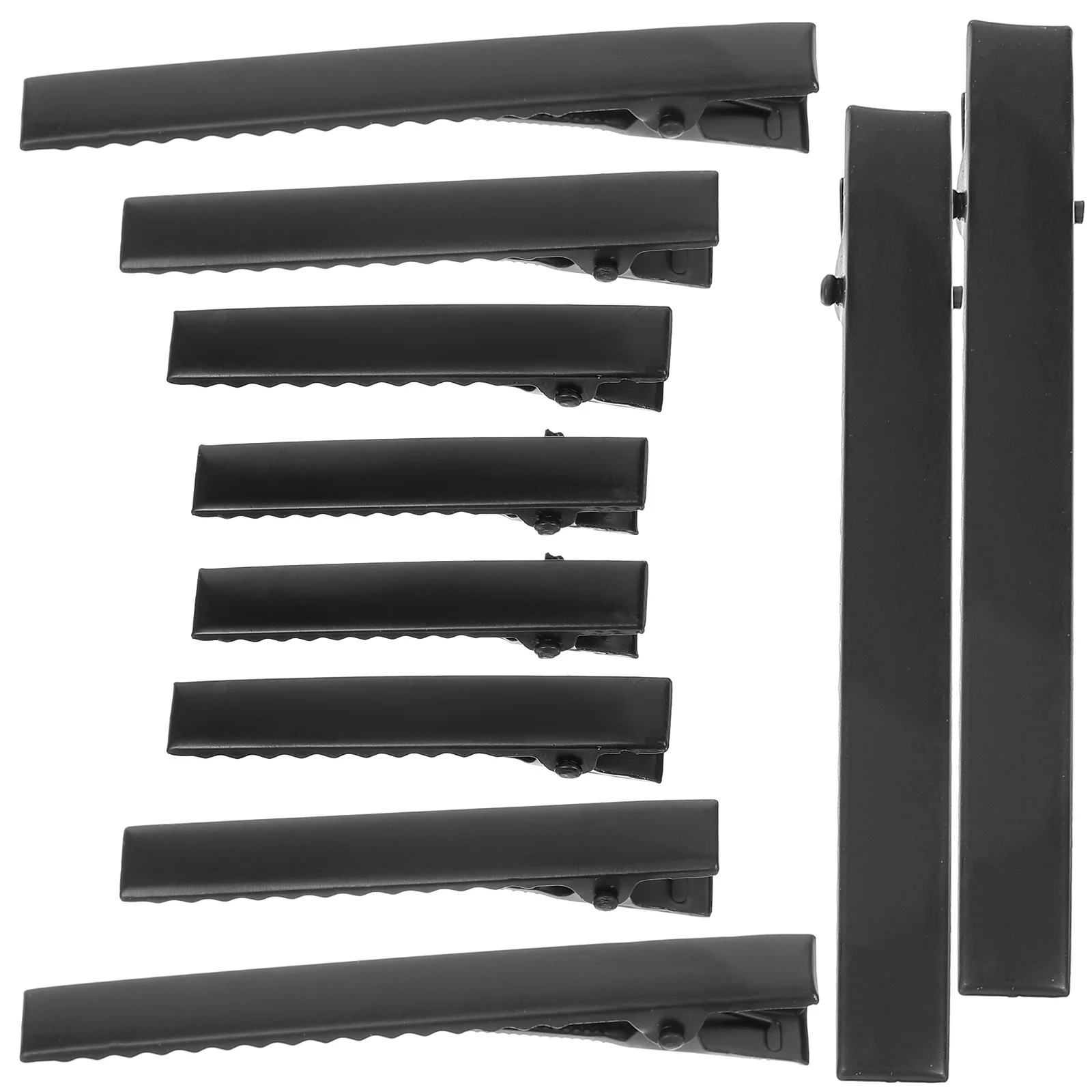 

40 Pcs Handmade DIY Hair Clip Jewelry Accessories Black Side Material Pieces 1 Set Clips Metal Small