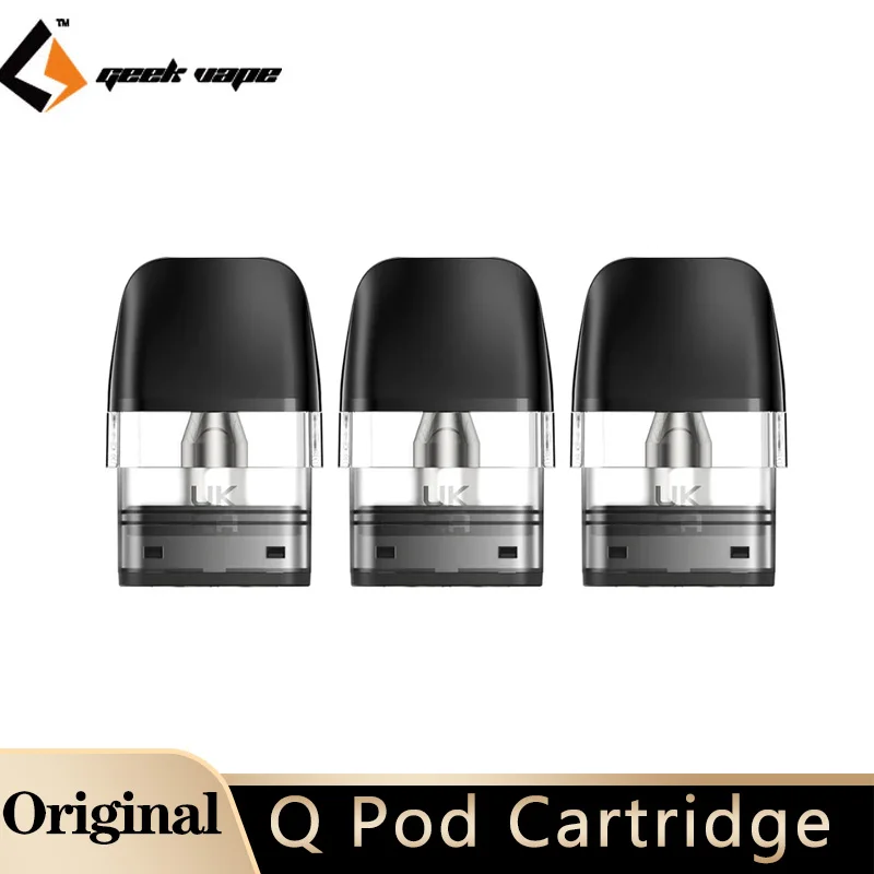 خرطوشة GeekVape Q Pod الأصلية 2 مل للسجائر الإلكترونية Sonder Q/Wenax Q/Digi Q Kit
