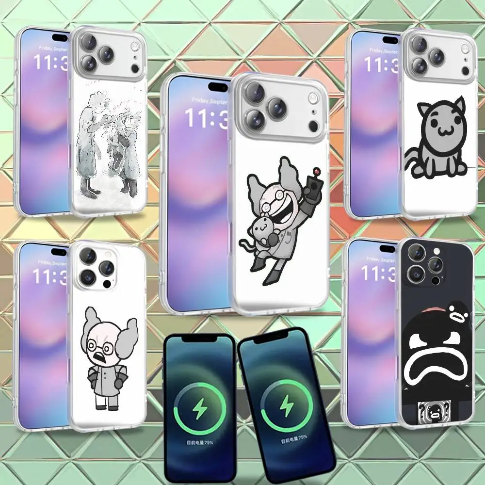 M-Mewgenics Dr Beanies Steven For iPhone 17,12,11,14,13,15,16,Plus,Air,Pro,Max,E,Mini for Magsafe Magnetic Frosted Phone Case