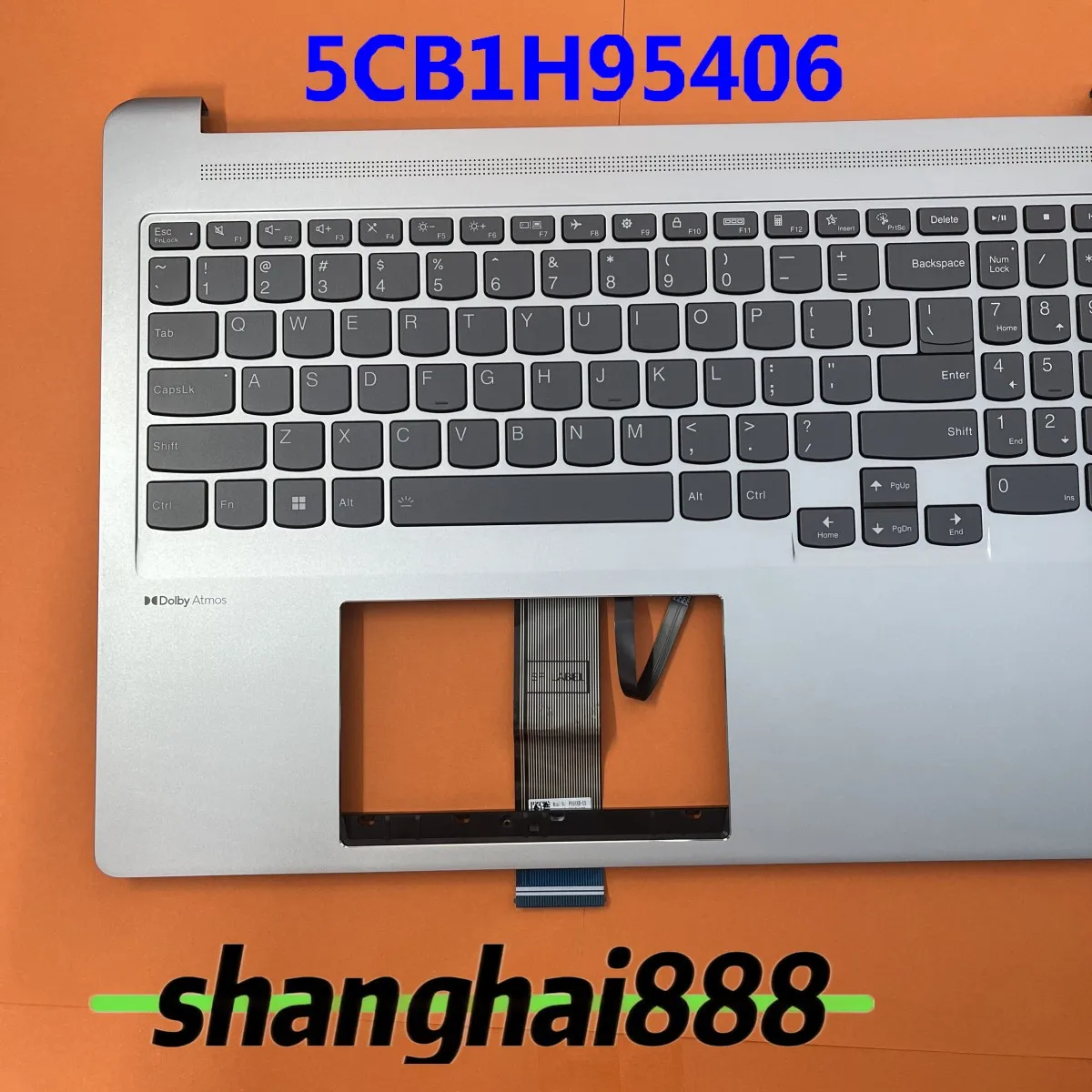 for lenovo IdeaPad 5 Pro 16IAH7 16ARH7 palmrest C-cover with keyboard 5CB1H95406