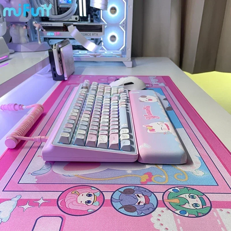 Mifuny Cute Yuumi Keyboard Hand Rest LOL Magic Cat Hand Rest Original Custom Kawaii Palm Rest Ergonomic for Mechanical Keyboard