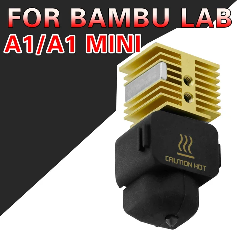 

Nozzle For Bambu Lab A1/A1 Mini Hotend Kit 0.2/0.4/0.6/0.8mm Hardened Steel New Upgraded Hot End Assembly 3D Printer Fast Speed