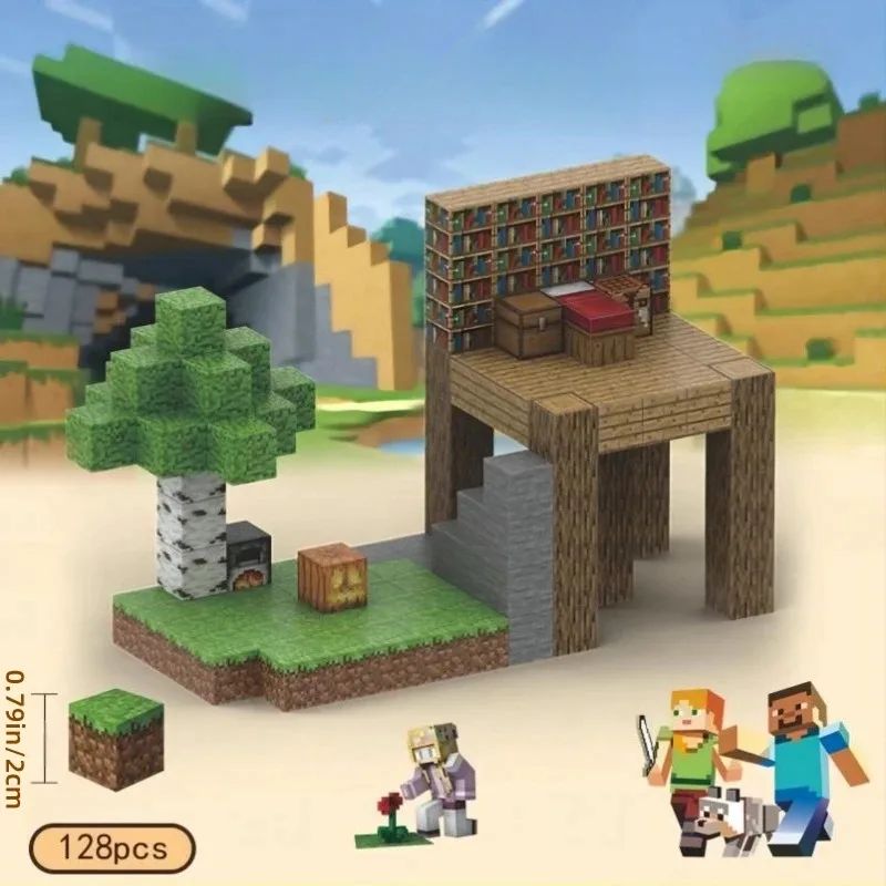 Bloques de construcción magnéticos creativos, mi escena famosa, conjunto arquitectónico mundial, modelo DIY, juguete para niños, regalos de Navidad para niños y niñas