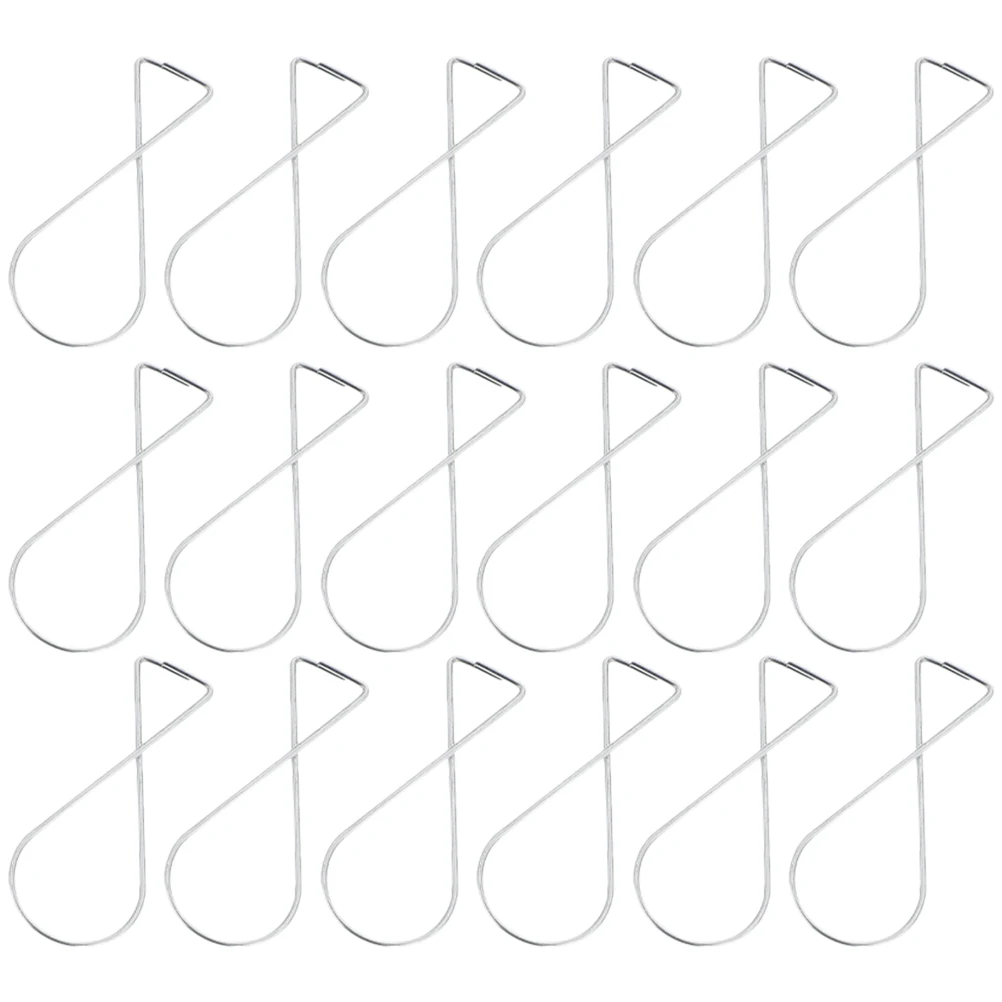 

50pcs Rebound Hooks Heavy Duty Galvanized Steel Hanging Clips for Ceiling Grid Office Party Decorations Suspended Long Term Use