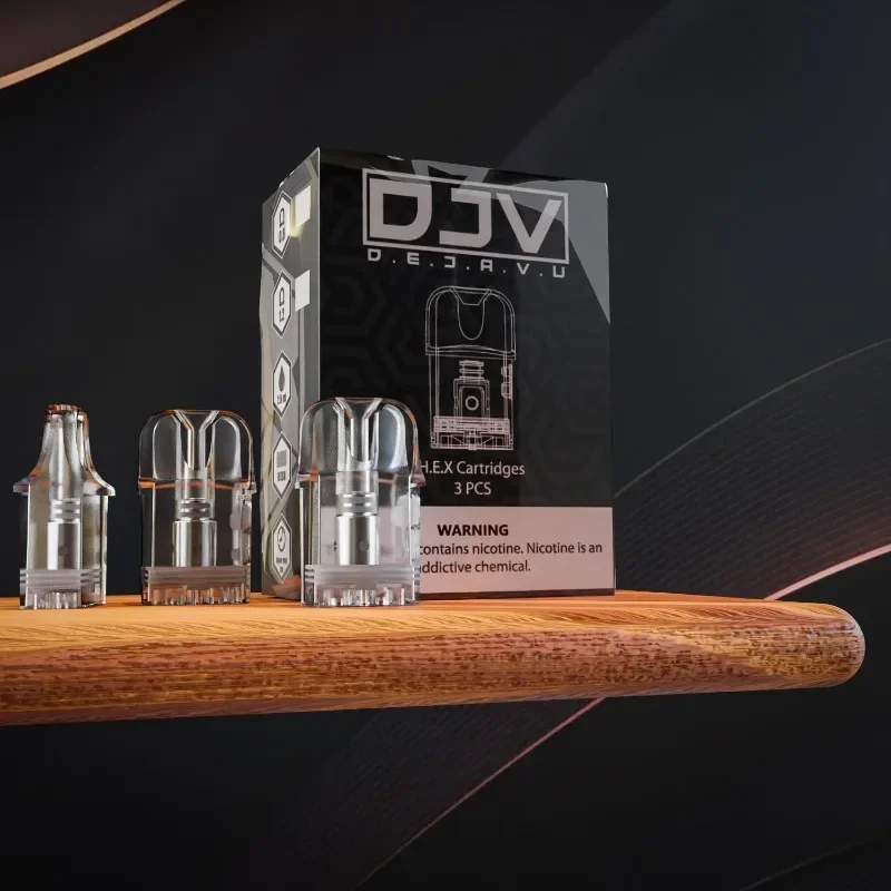 Cartuchos de repuesto para DJV HEX Pod, Kit de bobinas de resistencia, SXK, 3 piezas, 2,5 ml de capacidad, 0,8 ohm, 1,2 ohm, 1 caja