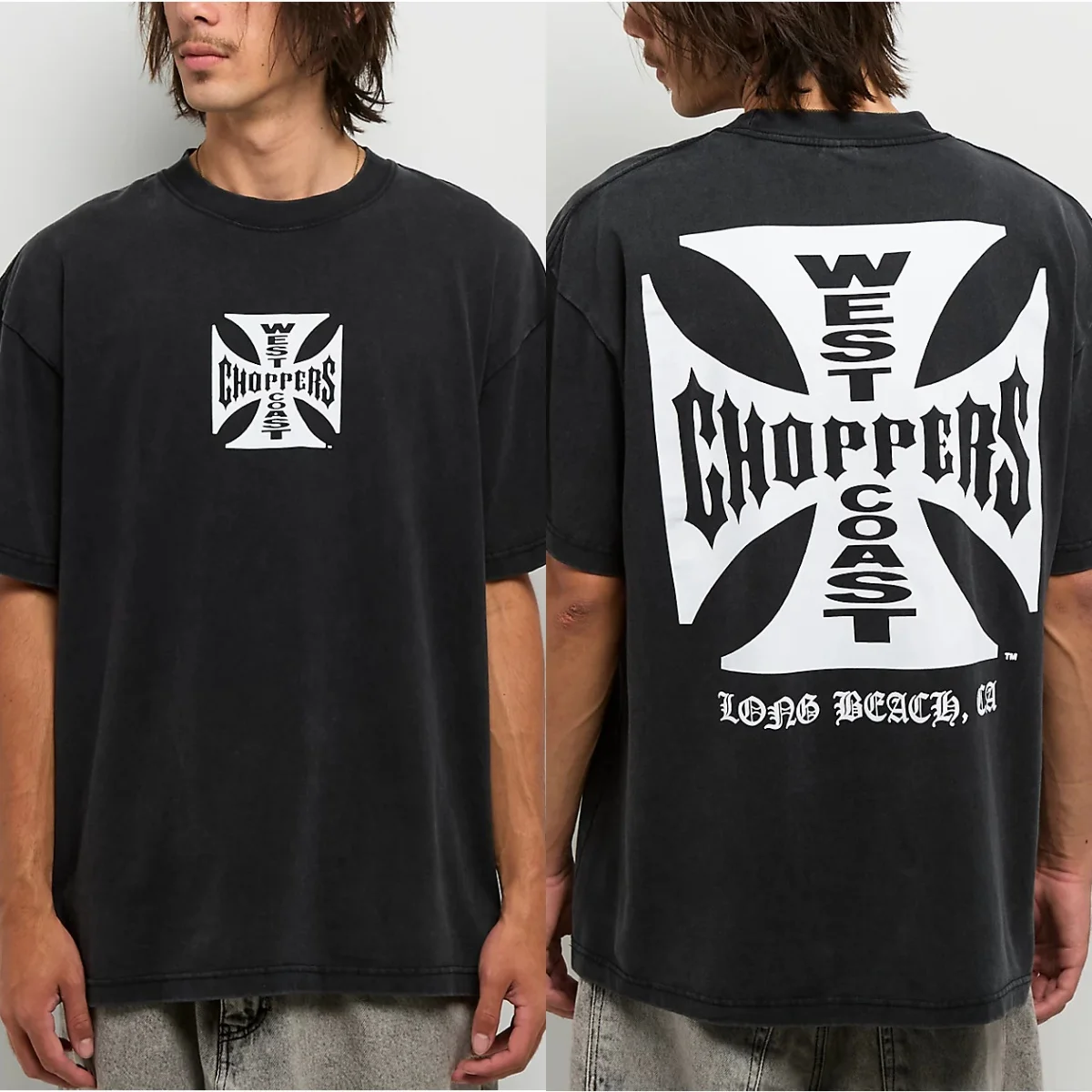 West Coast Choppers Scorched White T-Shirt Graphic Cotton Tee Printing High-end Luxury Unisex Style Both of Men and Women