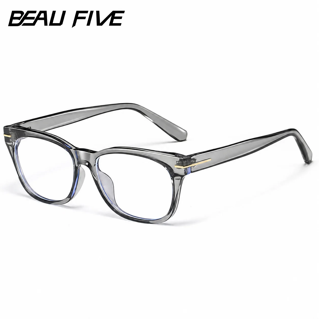 2026 New BEAU FIVE Retro Anti-Blue Light Square Frame Computer Protective Glasses Trendy Versatile High-Quality F115